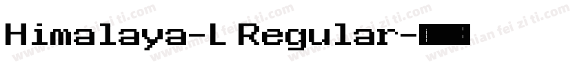 Himalaya-L Regular字体转换